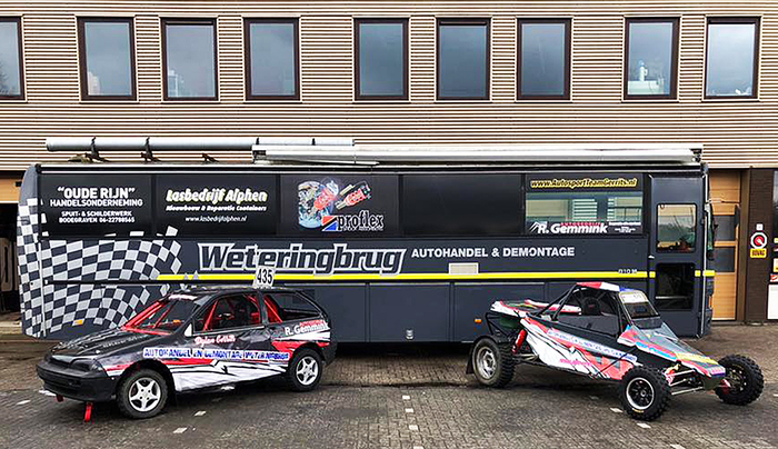 Voertuigbelettering Raceteam Weteringbrug | Van Dongen Reclame