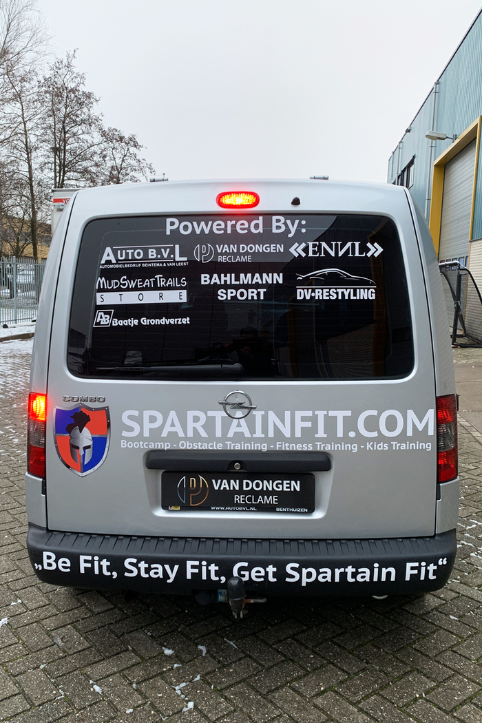 Voertuigbelettering Spartainfit | Van Dongen Reclame