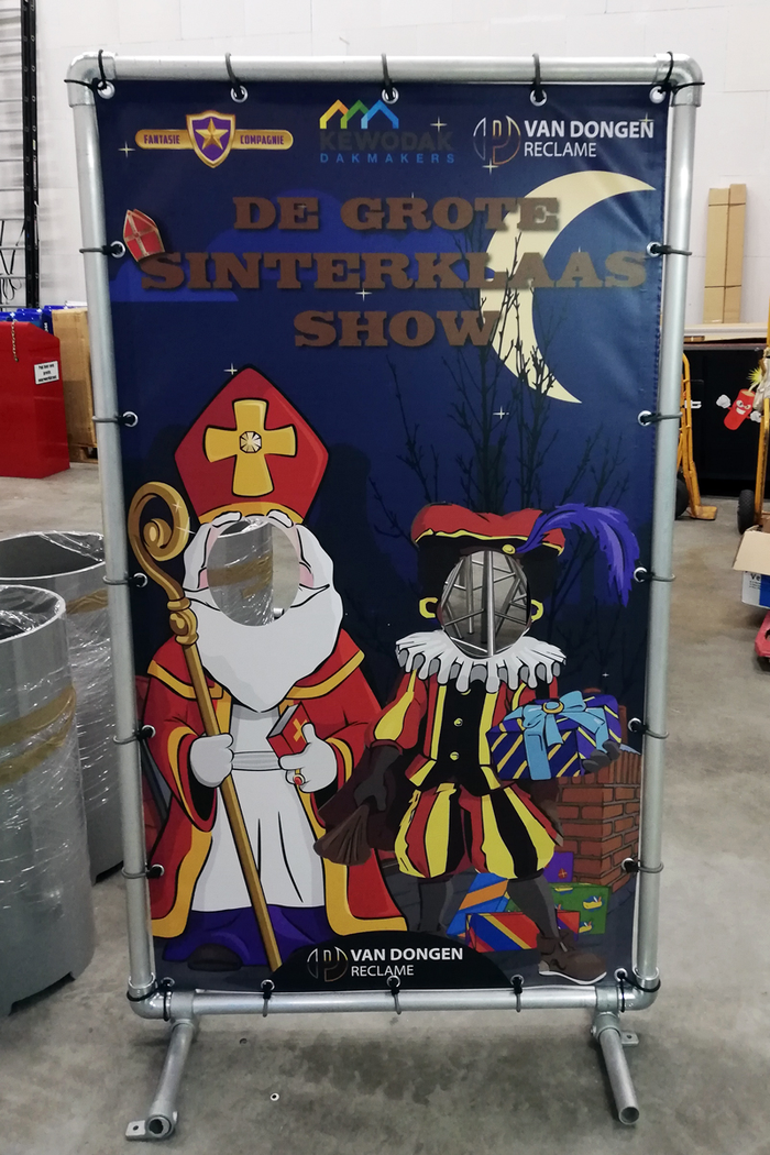 Spandoek De Grote Sinterklaasshow | Van Dongen Reclame