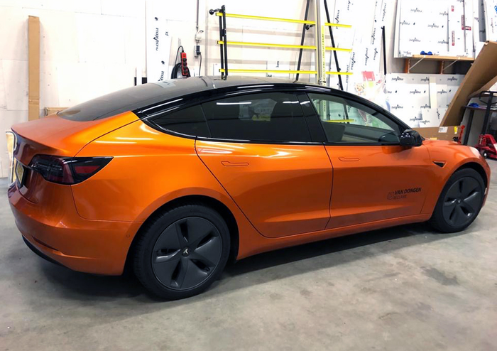 Carwrapping Tesla | Van Dongen Reclame
