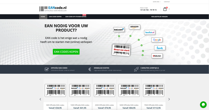 EAN code | Van Dongen Reclame