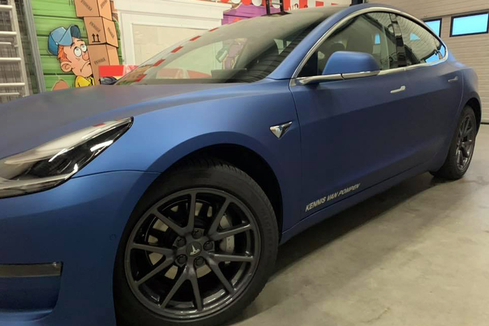 Carwrapping Tesla | Van Dongen Reclame