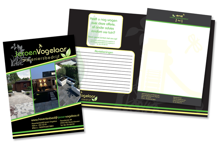 Drukwerk Jeroen Vogelaar | Van Dongen Reclame