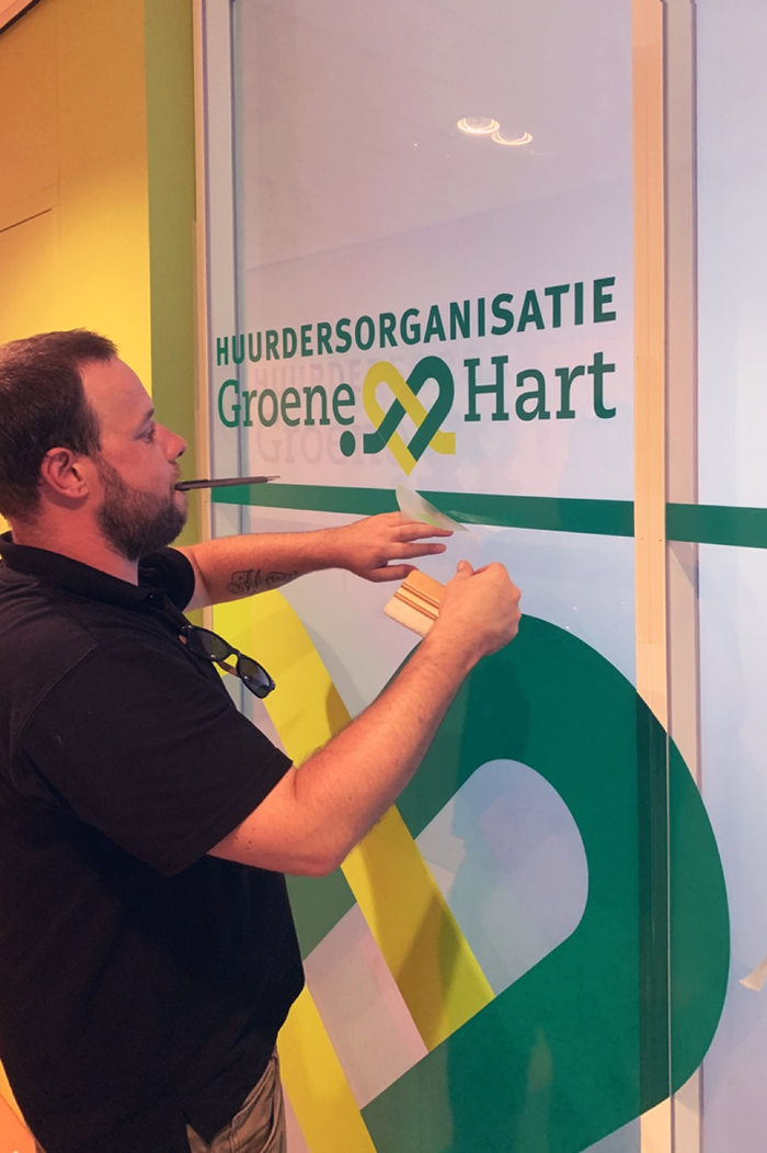 Raambelettering Groene Hart | Van Dongen Reclame