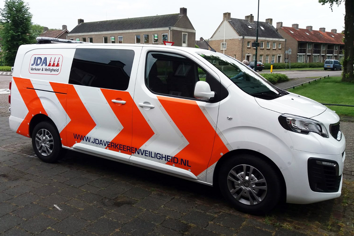 Voertuigbelettering JDA Verkeer & Veiligheid | Van Dongen Reclame